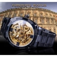 thumbnail image 3 of FORSINING Men Skeleton Automatic Winding Mechanical Watches Gold Stainless Steel Waterproof Wristwatch Montre Uhr with Gift Box, 3 of 4