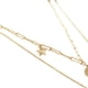 thumbnail image 4 of Collar doble cadena con dije de corazón chapa de oro amarillo 18k., 4 of 4