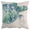 Teal Turtle, variant on Mainstays 16" x 16" Reversible Decorative Outdoor Throw Pillow, Beige Cowboy
