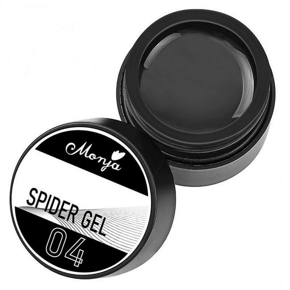 Vernis à Ongles Gel Dessin Filaire Noir Blanc Toile d'Araignée Gel Design Peinture