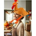 thumbnail image 6 of PMU Thanksgiving Turkey Trot Gobbler Hat Party Turkey Hats for Kids and Adults Costume Accessories (3/Pkg) Pkg/1, 6 of 6