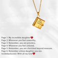 thumbnail image 2 of My Little Star Book Necklace - My Incredible Daughter Book Necklace Daughter Gifts from Dad Mom Mother Adjustable Silver Jewelry Openable with 6 Pages Gifts of Love, 2 of 9