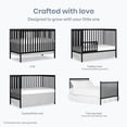 thumbnail image 4 of Dream On Me Synergy 5 in 1 Convertible Crib, Black, 4 of 11