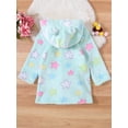 thumbnail image 4 of WIBACKER Fleece Bathrobe for Boy Girl Toddler Kids Cartoon Ear Hooded Towels Spa Beach Plush Robe, 4 of 9