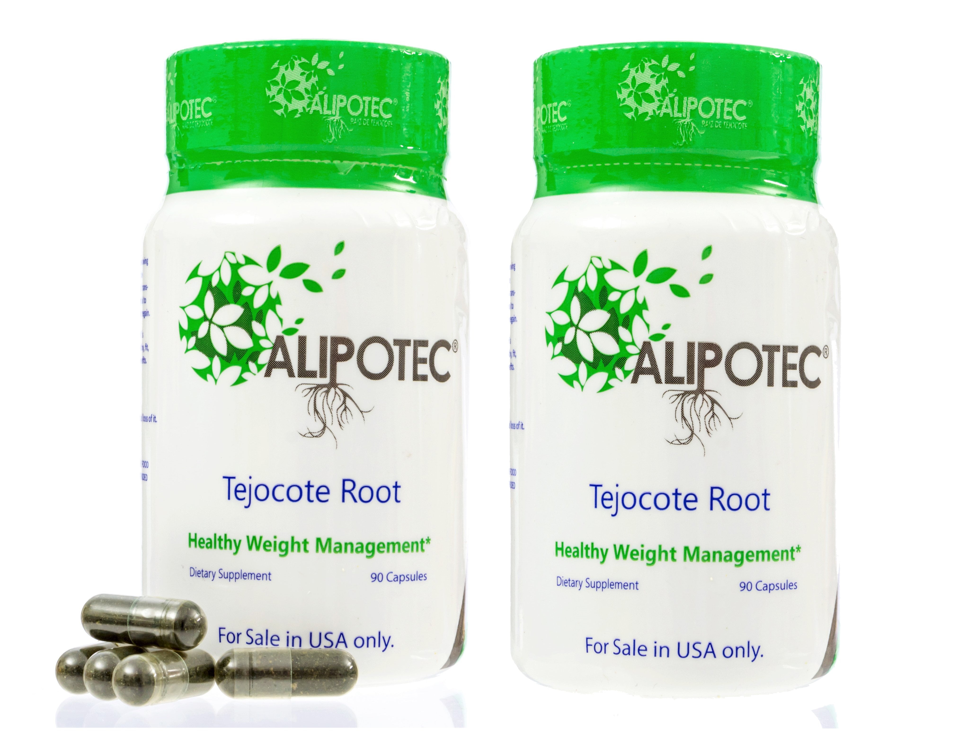 2 PACK Alipotec CAPSULES Raiz de Tejocote Root Supplement - 180 Day (6 Month Total) Supply