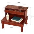 thumbnail image 4 of Cessilee Wooden Bed Steps with Storage 16 Inches High, 4 of 6