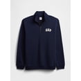 thumbnail image 3 of Sudadera GAP Heritage con cierre de un cuarto y cuello alto azul marino talla L, 3 of 3