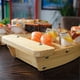 thumbnail image 3 of Wooden Sushi Plate Boat Shaped Dish Japanese Style Snack Tray Serving Dish for Home Restaurant (M Size), 3 of 3