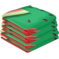 thumbnail image 7 of Red Watermelon Slices Seeds Tea Towels Set of 6 Green Watercolor Kitchen Dish Cloth with Hanging Loop, 18"x28"Lint-Free Absorbent Towel for Kitchen Drying Wiping and Cleaning, 7 of 7
