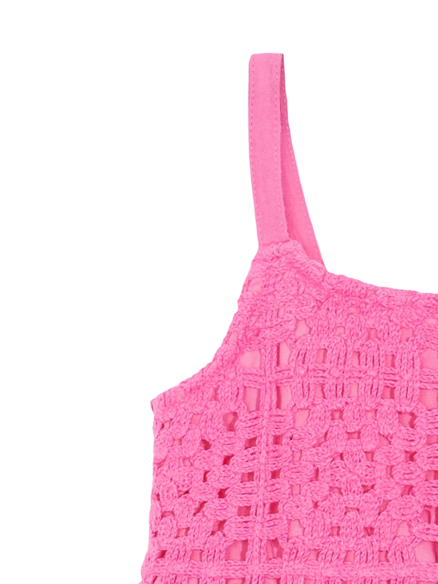 Wonder Nation Girls Crochet Dress, sizes 12M - 5T