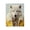 Snow Wolf Yellow Jacket, variant on Stupell Industries Sophisticated Bull Portrait Canvas Wall Art, design by Ray Powers