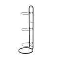 thumbnail image 2 of Ball Storage Rack, Vertical 3 Stack Removable Display Stand, Garage Sports Organizer For Volleyball Football Basketball, Carbon Steel With Stoving Varnish, No Screw Installation, Space Saving, 2 of 7