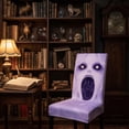 thumbnail image 6 of PYURTEP Halloween Chair Covers, Spooky Face Slipcovers, Double-Sided Printed Decorative Chair Covers for Indoor Outdoor Dining Halloween Decor, 6 of 6