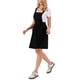 thumbnail image 4 of Vestido Pinafore Inspire Chic para Mujeres A Línea con Tirantes Ajustables a la Altura de la Rodilla Vestidos de Tirantes M Negro, 4 of 6