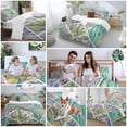 thumbnail image 5 of 3 Piece Contemporary Geometric Duvet Cover Set Queen Size, Microfiber Comforter/Quilt Cover with Corner Ties and 2 Pillowcases, Modern Marble Abstract Art All Season Soft Bedding with Zipper Closure, 5 of 8