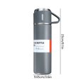 thumbnail image 3 of Botella de agua aislada de 500 ml Taza de viaje de fácil limpieza para acampar Senderismo Conducir, 3 of 7