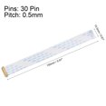 thumbnail image 2 of Unique Bargains FFC Cable 0.5mm Pitch 30 Pin 150mm Flat Ribbon Cable for LCD Screen A Type 2 Pack, 2 of 6