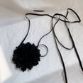 thumbnail image 5 of Wine Flower Collar Bowknot Necklace Chain Temperament Cloth Ribbon Necklace Choker for Women Festival Jewelry, 5 of 8