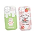 thumbnail image 1 of 2pcs Cute Cartoon Designed Cases,Animal Air cushion TPU Phone Cover Compatible with iphone 14 Promax, 1 of 5