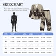 thumbnail image 4 of Balery Western Desert Cowboy Pattern Pajama Sets for Men Long Sleeve 2 Piece Sleepwear Loungewear Sets Soft PJ's with Pockets Long Sleeve Comfy Pj Sets-Medium, 4 of 7