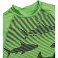 thumbnail image 3 of Big Chill Boys Rash Guard Swim Set - Short Sleeve Rash Guard Swim Shirt & Swim Trunks (6-14), 3 of 7