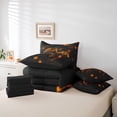 thumbnail image 6 of jejeloiu Teens Video Game 7-Piece Bedding Comforter Set,Boys Gamepad Console King Bedding Sets,Orange Black Grid Bed Sheets For Kids,Microfiber Bedroom Decor Reversible, 6 of 8