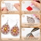 thumbnail image 4 of Pendientes Con Pintura Diamantes 8 Pares Elegantes Doble Cara para Elaboración Joyas, 4 of 9