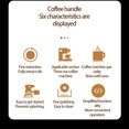thumbnail image 4 of Bearachild Mango para máquina de café, portafiltro modificado profesional, accesorios de agarre de mano semiautomáticos, fabricante de accesorios para el Juegos de servir café y té tipo 4 Bearachild HA064518-04, 4 of 6
