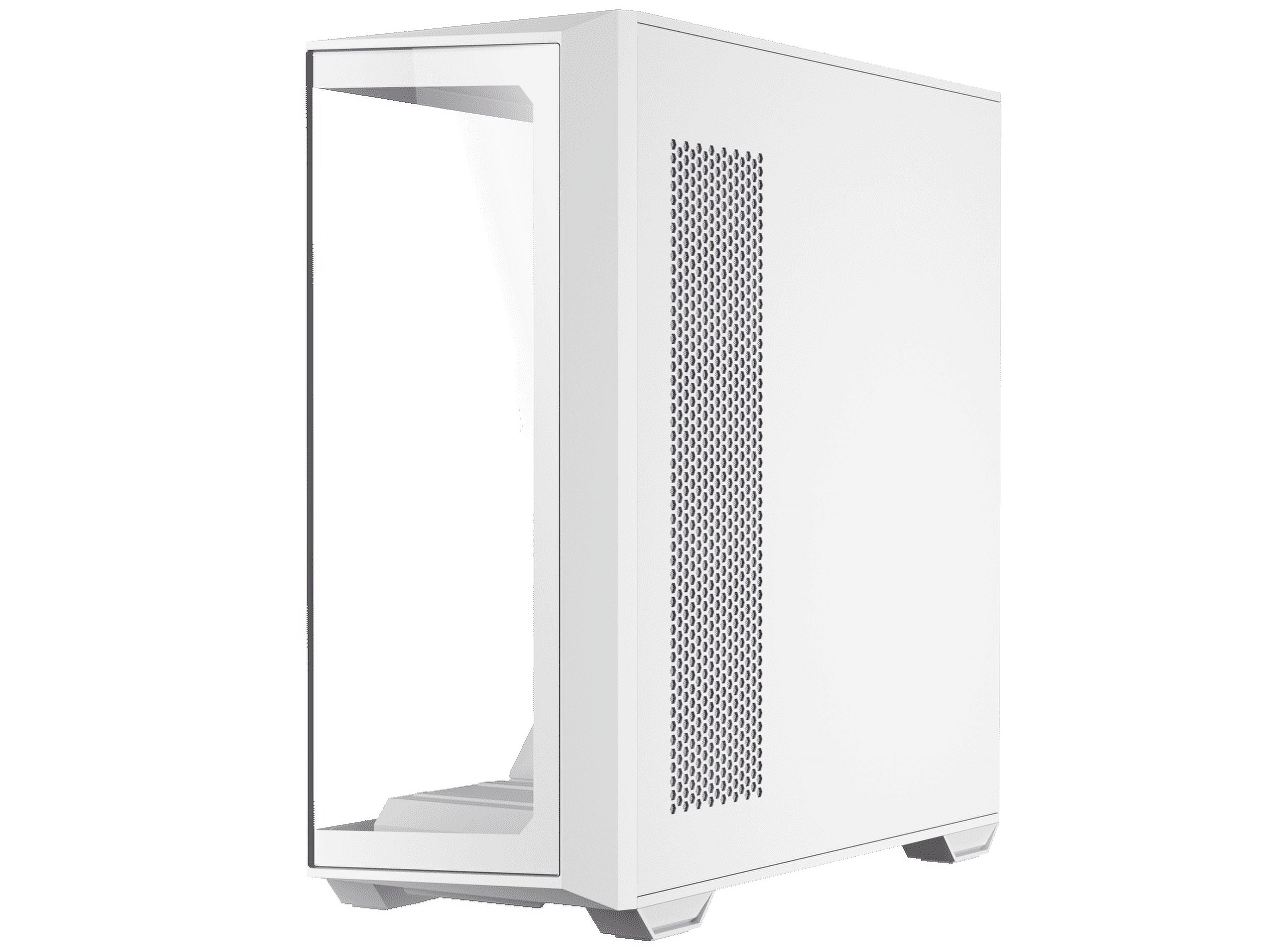 Antec C3 ARGB White, 3 x 120mm & 1 x 120mm ARGB PWM Fans Included, Up to 8 Fans Simultaneously, Type-C 3.2 Gen 2 port, Seamless Tempered Glass Front & Side Panels, 360mm Radiator Support, Mid-Tower AT