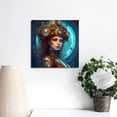 thumbnail image 3 of JEUXUS Reproduction Canvas Prints Photo Paintings Square Artwork of a Steampunk Female Robot in Copper for Home Decor, 3 of 4