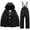 Black, variant on WOYY Winter Snowsuit for Boys Heavyweight Ski Suit Warm Jacket Pants Outfits, Sizes 8-9