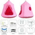 thumbnail image 3 of GARTIO Hanging Tree Tent Kids Play House Swing Hammock Tent W/ LED Lights 330 LB - Pink, 3 of 8