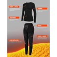 thumbnail image 6 of ANFERRY Womens Thermal Underwear Set Anti-Static Moisture Wicking Long Johns Seamless Crew Neck Ski Base Layer Cold Weather Outfit Sets, 6 of 8