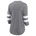 thumbnail image 3 of Women's  Heather Gray Kansas City Chiefs Super Bowl LVIII Champions Under the Lights Tri-Blend 3/4-Sleeve T-Shirt, 3 of 4