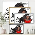 thumbnail image 4 of Designart 'Portrait of African American Female XIV' Modern Framed Canvas Wall Art Print, 4 of 5