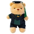 thumbnail image 2 of Peluche oso de graduación | Animal de peluche suave de 30cm | Regalo para graduados de licenciatura y doctorado | Recuerdo lindo para compañeros de clase | Muñeco conmemorativo | 1 pieza | Algodón, 2 of 6