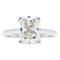 thumbnail image 2 of 1 3/4 ct. t.w 8X6MM Emerald Cut Lab Created Moissanite Diamond Solitaire Engagement Ring For Women In 10K Solid White Gold (G-H Color, VVS1 Clarity,1.75 Cttw)-6, 2 of 7