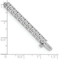 thumbnail image 4 of 14K White Gold Lab Grown Diamond Si+, H+, Tennis Bracelet (7 X 5) Made In United States x735wlg, 4 of 5