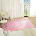 thumbnail image 7 of YJ.GWL Soft Fluffy Area Rug Plush Rugs Carpet for Living Room Bedroom, 4'x5.3',Pink, 7 of 7