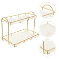 thumbnail image 4 of Bathroom Countertop Organizer for Cosmetics Toiletries 2 Tier Desktop Storage Shelf, 4 of 8