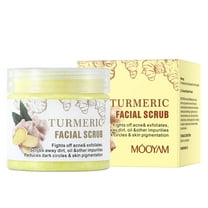 Mooyam Turmeric Face Scrub, Facial Exfoliating Scrub for Women, Deep Cleansing Face Wash Cleanser for Women Men 3.5oz