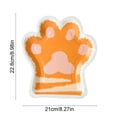 thumbnail image 3 of Hyknon 10Pcs Paw Party Paper Plates, 8x9 Inch Cute Disposable Dinner Dessert Plates, Dining Dinnerware Plate Sets for Birthday Baby Shower Salad Cake, Orange, 3 of 6