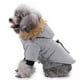 thumbnail image 3 of Chaqueta para perro Gloria con capucha a prueba de frío gris Talla M, 3 of 9