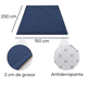 thumbnail image 4 of Tapete para Bebé Niños de Memory Foam, Suave Espuma Tapete de Gateo para Juego, Acolchado Antideslizante, 150 x 200 cm. (Azul Navy), 4 of 5