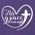 thumbnail image 5 of Wild Bobby His Grace Is Enough Heart Inspirational/Christian Women Racerback Tank Top, Purple Rush, Medium, 5 of 5