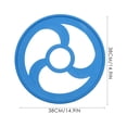 thumbnail image 2 of Miangastore Exercise Rings Blue 1Set 15X15X0.8In, 2 of 8