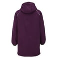 thumbnail image 5 of Women's Lightweight Mid-Length Hooded Windbreaker Jacket, Thin Full Zip Casual Outerwear with Front Pockets, Quick-Dry Comfortable Spring Summer Coat for Daily Wear and Outdoor Activities Purple XL, 5 of 8