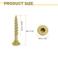 thumbnail image 2 of Uxcell 50Pcs Deck Screws #8 x 1-1/2" Torx Exterior Wood Screws with T25 Drive Bit, 2 of 7