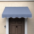thumbnail image 3 of Awntech 4.38 Ft San Francisco Closed-Sided Fixed Awning Canopy (52.5in x 18in x 36in), Dusty Blue, 3 of 3