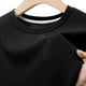 thumbnail image 4 of pstuiky camisetas de hombre, Camiseta informal de cuello redondo de color liso para hombre, camiseta de manga corta con cuello redondo ropa de hombre xxxxl, 4 of 9